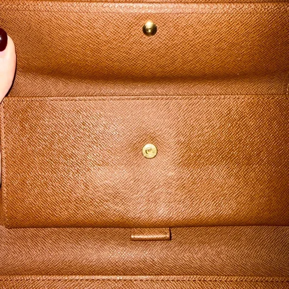 Louis Vuitton Monogram International Sarah Wallet Brown Canvas - Picture 8 of 11
